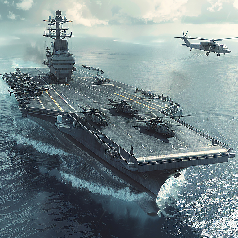 3d-photo-ship-with-helicopters-flying-ocean