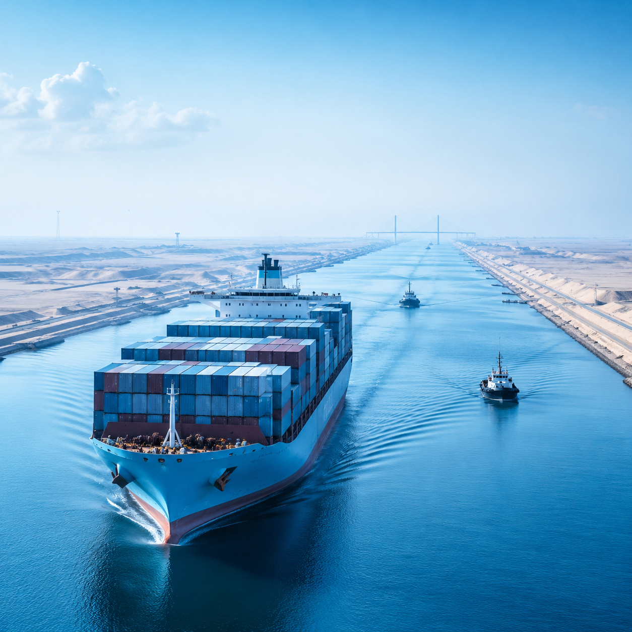 Suezkanaal- eerste Maersk-schip keert terug na oorlog