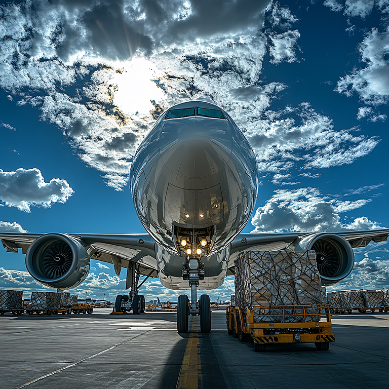 cargo-unloading-airport