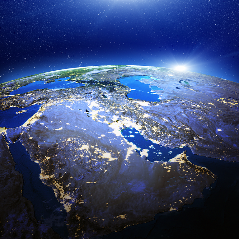 middle-east-gulf-city-lights-3d-rendering